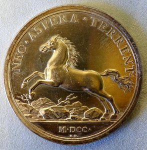 Kurfurst Georg Ludwig von Braunschweig-Luneburg, medal by Raimund Falz, 1700 - Bode-Museum - DSC02782 photo