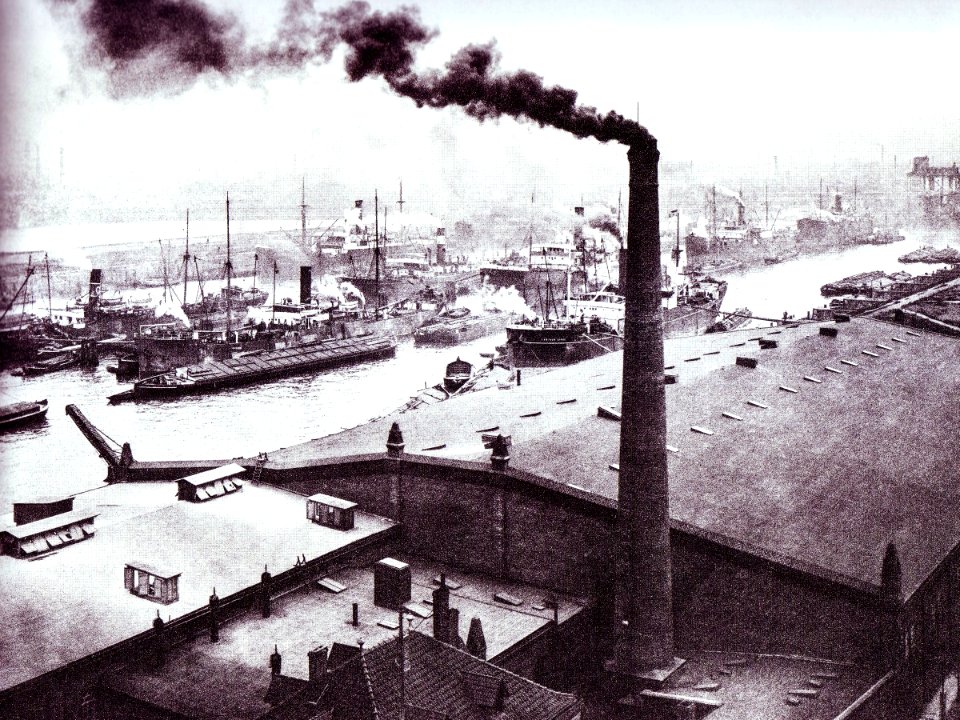 Kuhwärderhafen Hamburg um 1900