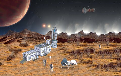 Astronauts astronaut space