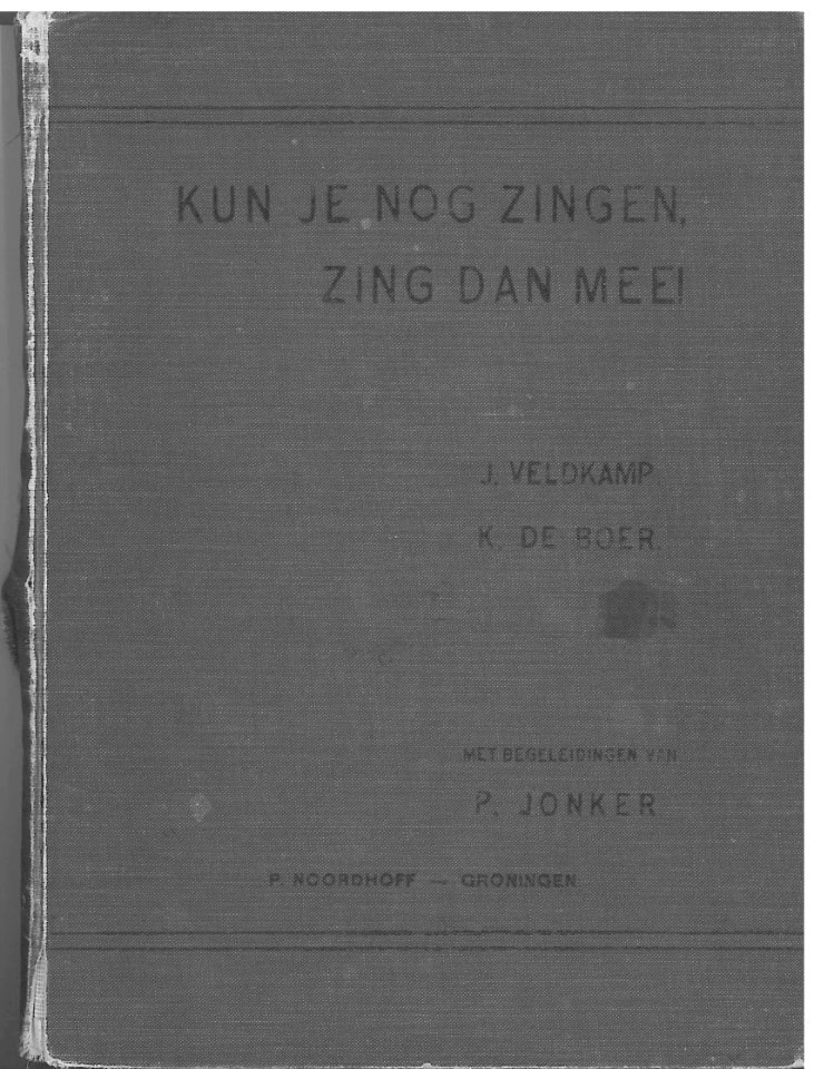 Kun je nog zingen, zing dan mee, Kaft