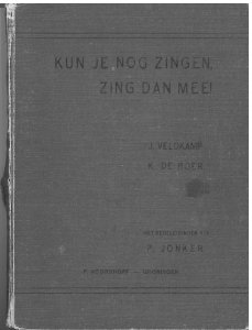 Kun je nog zingen, zing dan mee, Kaft