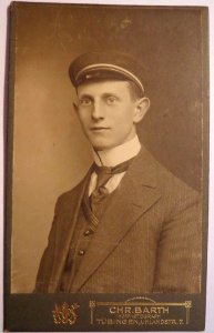 Kurt Laute im SS 1913, Foto von Chr. Barth, Tübingen