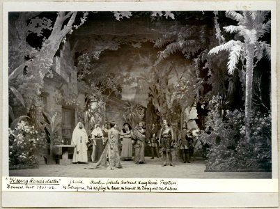 Kung Renés dotter, Dramatiska teatern 1902. Föreställningsbild - SMV - H14 006