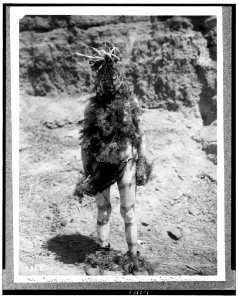 Kushira (i.e., Quirana) (or clown) at corn dance, Santo Domingo, New Mexico LCCN91705024