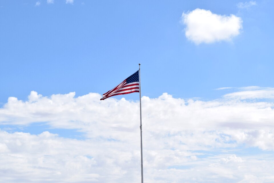 White blue patriotic