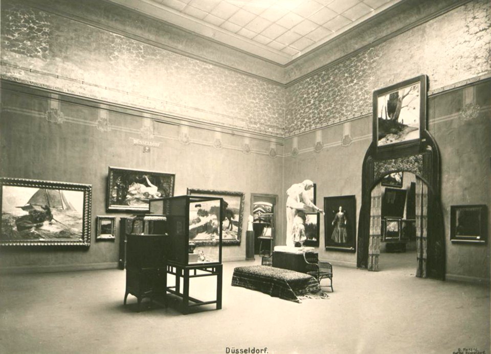 Kunstpalast, Raum 2 Düsseldorf, Foto Otto Renard, 1902