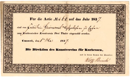 Kunstverein für Kurhessen 1837