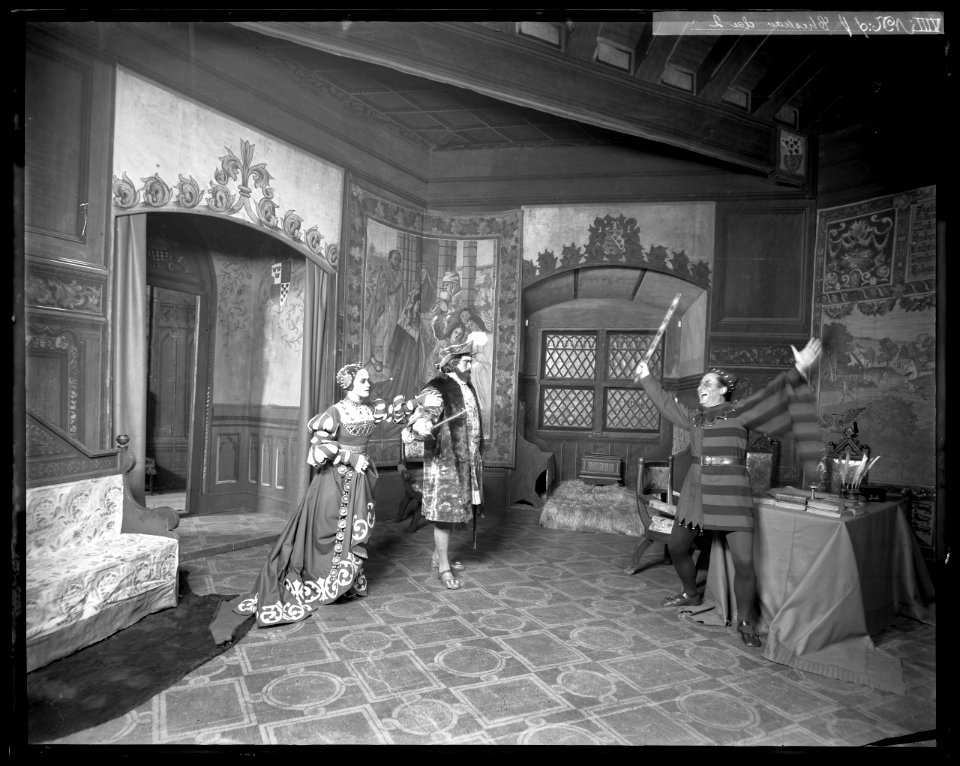 Kung Kristian II, Dramatiska teatern 1899. Föreställningsbild - SMV - DrT112