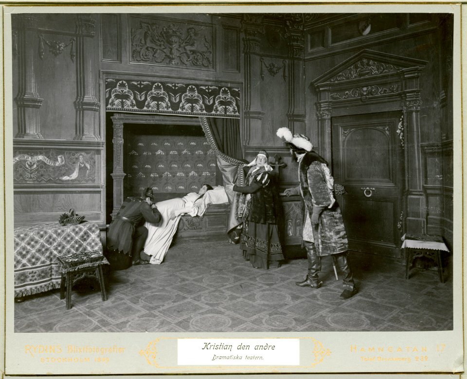 Kung Kristian II, Dramatiska teatern 1899. Föreställningsbild - SMV - H10 023