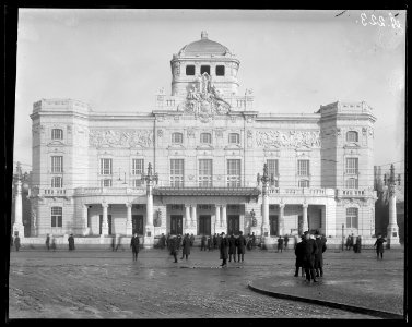 Kungliga Dramatiska teatern, exteriör 1908 - SMV - KDT004