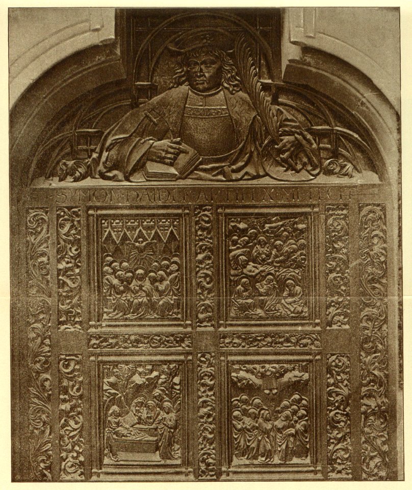 Kunstdenkmäler KN 1887 S150d Konstanz Münster Thüren des Westportals Detail