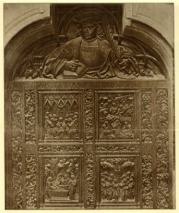 Kunstdenkmäler KN 1887 S150d Konstanz Münster Thüren des Westportals Detail