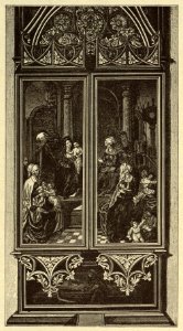 Kunstdenkmäler KN 1887 S168 Konstanz Münster Aussenflügel des Altars in der oberen Mauritiuskapelle