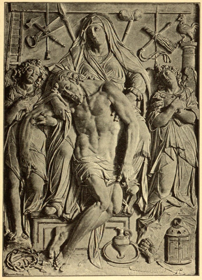 Kunstdenkmäler KN 1887 S673 Schloss Hegne Pietà von Hans Morlock (jetzt in Karlsruhe)
