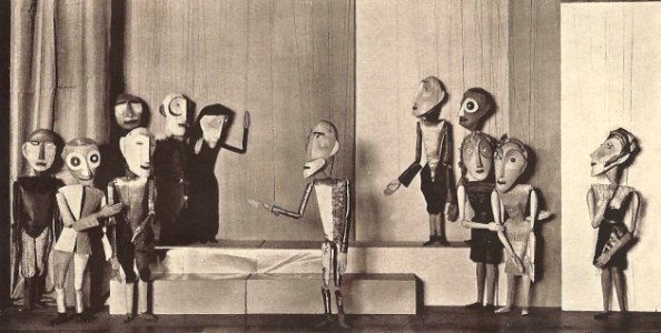 Kunstgewerbeschule Halle Komödie der Irrungen Shakespeare Marionetten