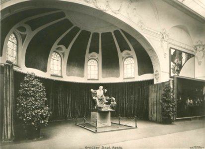 Kunstpalast, Grosser Saal. Apsis, Foto Otto Renard, 1902
