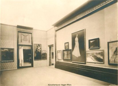 Kunstpalast, Raum 19 Künstlerbund Hagen Wien, Foto Otto Renard, 1902