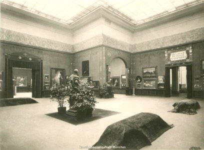 Kunstpalast, Raum Kunstgenossenschaft München, Foto Otto Renard, 1902