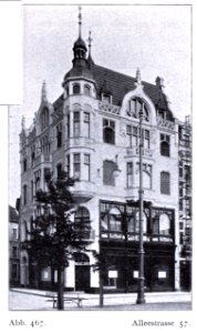 Kymly’sches Geschäftshaus an der Alleestraße 57(heute- Heinrich-Heine-Allee), Ecke Stadtbrückchen in Düsseldorf, erbaut vor 1904, Architekt Leo von Abbema, Bauherr Kymly photo