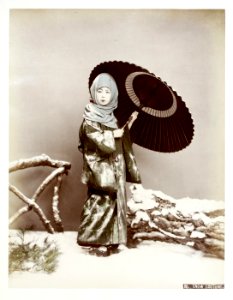 Kusakabe Kimbei - 86 Snow costume photo