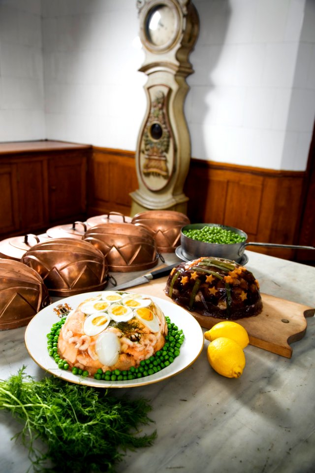Kök-Aladåb lax och kött. Utställningen Smak av svunnen tid år 2007 - Hallwylska museet - 86300