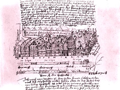 Köln - Hohe Pforte, Hermann von Weinsberg +1597, aus Chronicen und Darstellungen 50. Weinsberg II., 1576, RBA