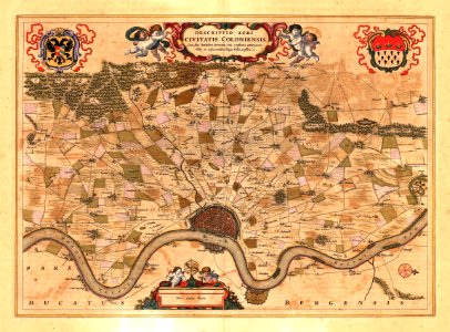 Köln - Karte Joan Blaeu 1663