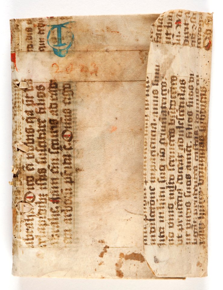Kuvertband av pergamentmanuskript - Skoklosters slott - 93434