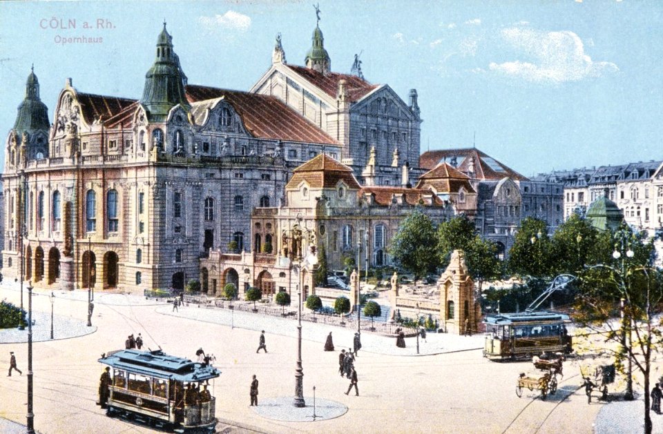 Köln - Rudolfplatz Opernhaus, Postkarte um 1910, RBA
