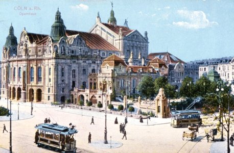 Köln - Rudolfplatz Opernhaus, Postkarte um 1910, RBA