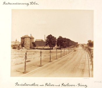 Köln - Sachsenring mit Pantaleonstor, 1886, Johann Heinrich Schoenscheidt +1903, RBA