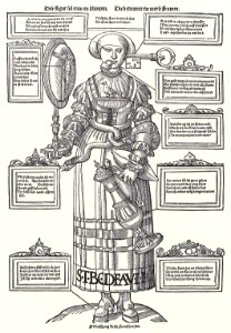 Köln - Anton Woensam Allegorie der weisen Frau, 1525, Druck Wolfgang Resch