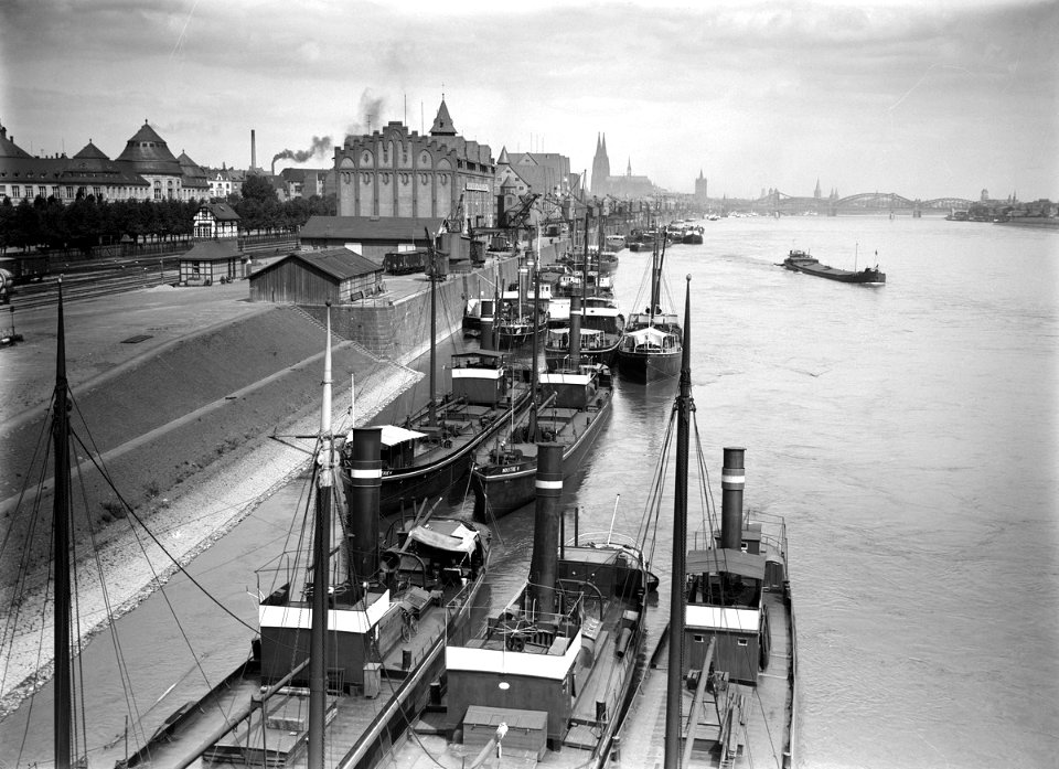 Köln - Rheinau Richtung Norden 1898, RBA