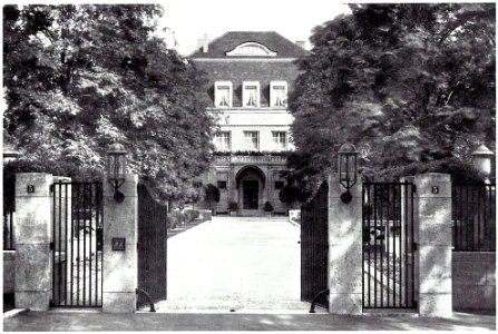 Köln-Marienburg Haus Feinhals 1911 Einfriedung