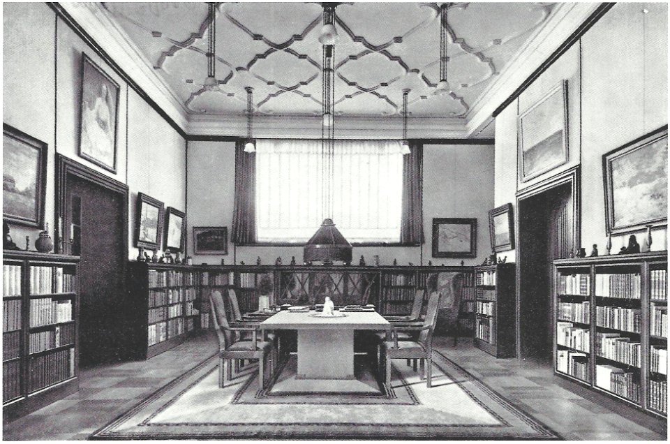 Köln-Marienburg Haus Feinhals Bibliothek 1911