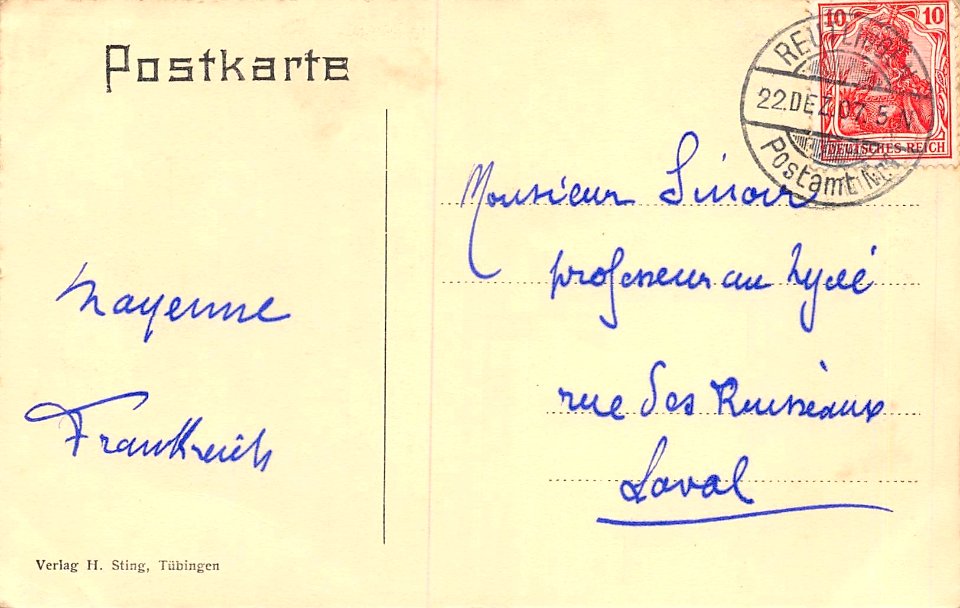 Königliches Justizgebäude (AK H Sting 1907) R