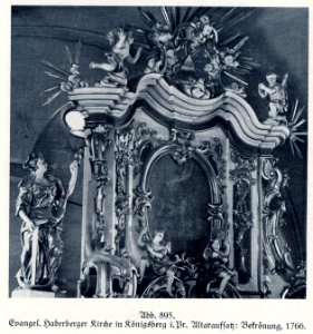 Königsberg, Haberberger Kirche, Altar, 1766