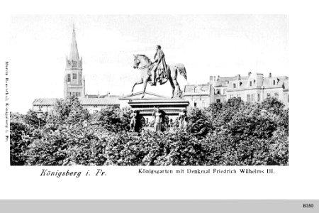 Königsberg DenkmalKoenigsgarten