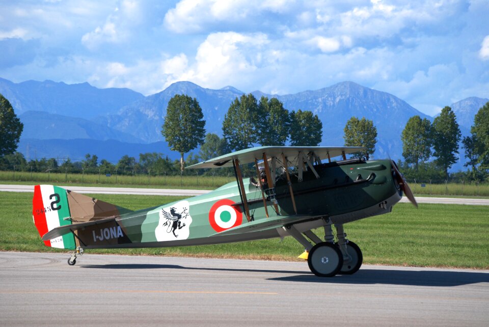 Airplane biplane flight