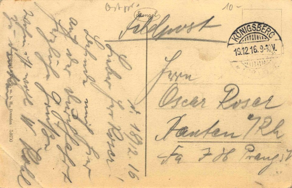 Königsberg N. M., Ostbrandenburg - Roßgärter Markt (back) (Zeno Ansichtskarten)