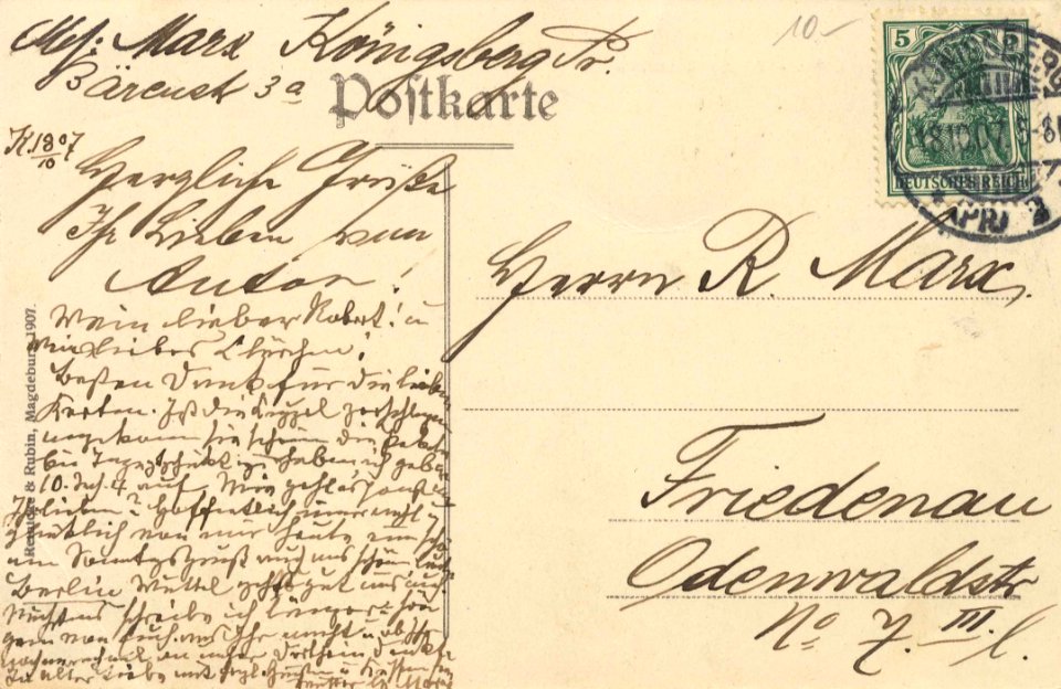 Königsberg O.-Pr., Ostpreußen - Universität (2) (back) (Zeno Ansichtskarten)