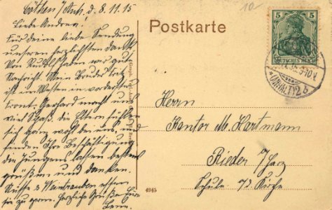 Köthen (Anh.), Sachsen-Anhalt - Schlossgarten bei der Reitbahn (back) (Zeno Ansichtskarten)