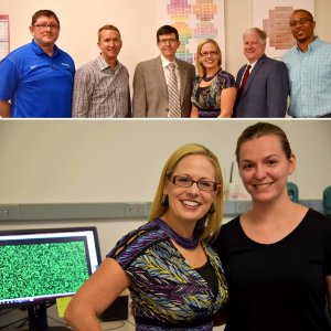 Kyrsten Sinema visits HealthTell in Chandler, Arizona in 2016 photo