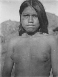 Kvinna, en face. Sockerfabriken Esperanza, norra Argentina. Sydamerika - SMVK - 004871