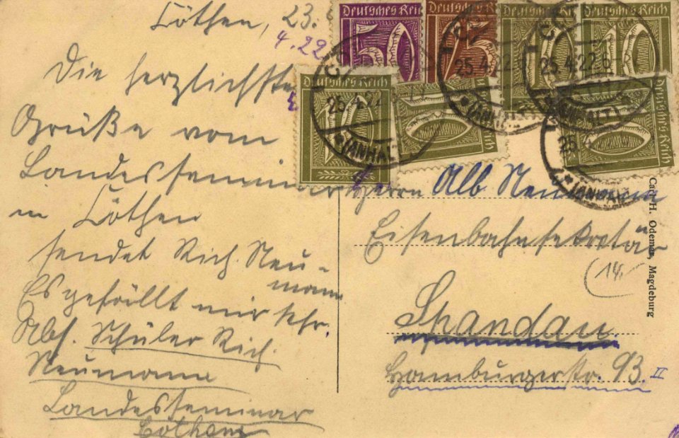 Köthen (Anh.), Sachsen-Anhalt - Landesseminar (back) (Zeno Ansichtskarten)