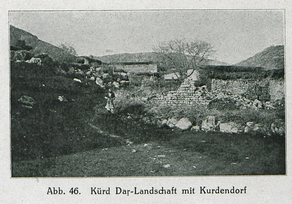 Kürd Daǧ Landschaft mit Kurdendorf - Banse Ewald - 1919