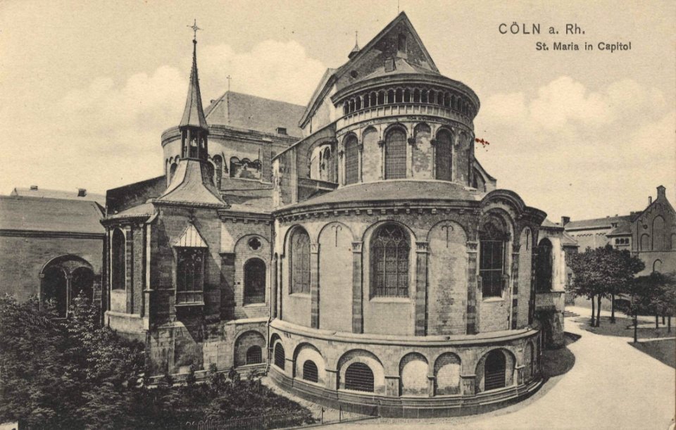 Köln (Rhein), Nordrhein-Westfalen - St. Maria im Kapitol (Ostansicht) (Zeno Ansichtskarten)