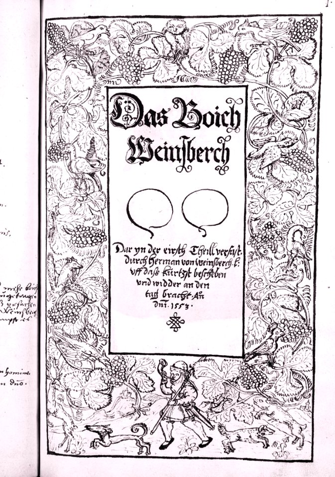Köln - Hohe Pforte Das Buch Weinsberg, Deckel, 1553, RBA