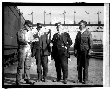 L to R- WM. J. Carss, Patrick McLane, WM. J. Burke, Jus. G. Cooper LCCN2016819885