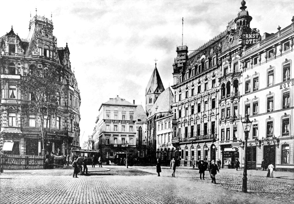 Köln - Trankgasse Hotel Ernst RBA um 1880